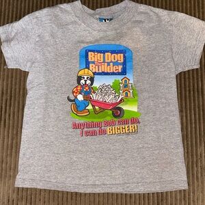 Big Dogs Gray Builder Kids 4t T-Shirt